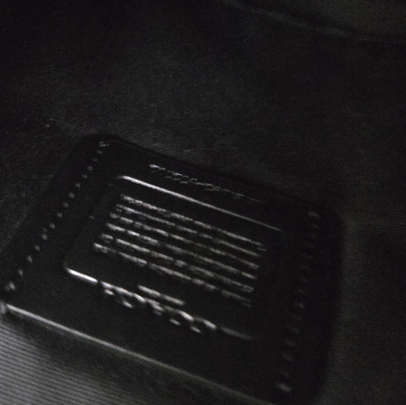 Coach Black Pebble Leather Hobo Satchel Bag with Gold Accents - Picture 9 of 10